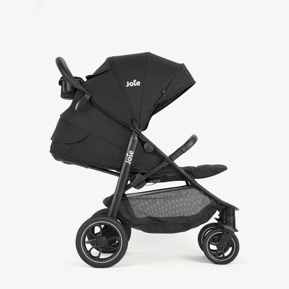 Joie Litetrax Pro 3-in-1 Compact Stroller Pushchair Black Flat Recline Buggy