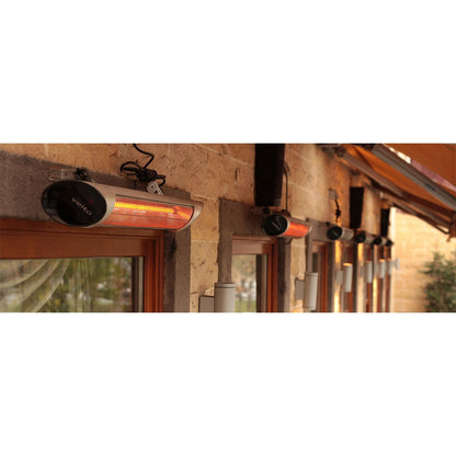 Veito Blade S2500 Carbon Infrared Patio Heater Silver Aluminium Outdoor 30m²