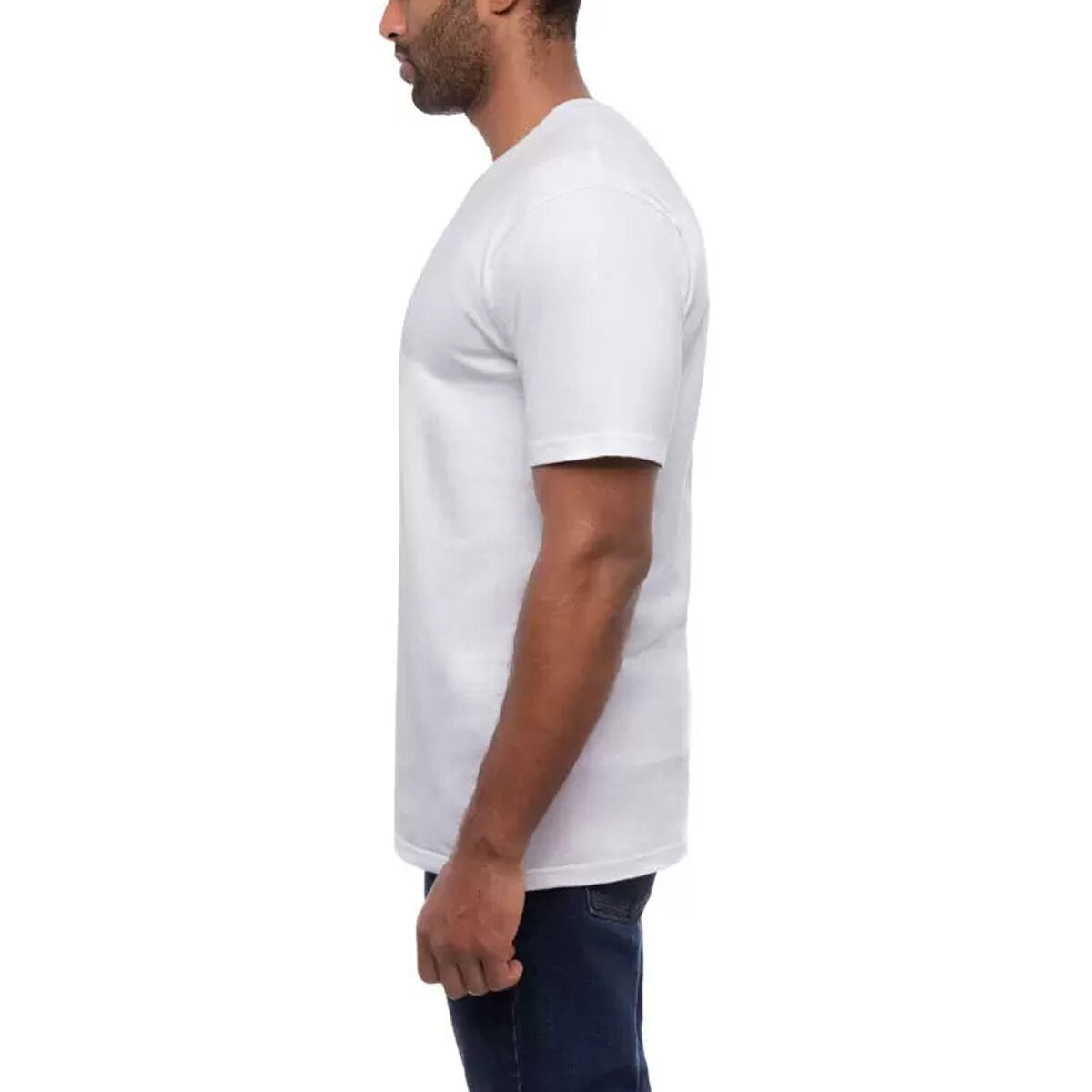 Kirkland Signature Men's White Crewneck Cotton T-Shirt 6 Pack Large Everyday
