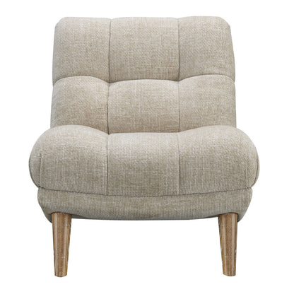 Winslow Beige Fabric Accent Chair Hardwood Legs Living Room Prospera Home