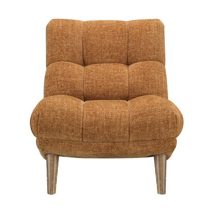 Winslow Fabric Accent Armchair Brown Living Room Foam Seat