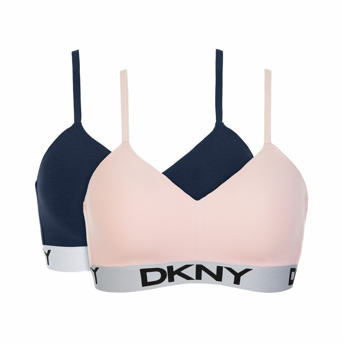 DKNY Ladies Wireless Plunge Bra 2 Pack Multipack Lingerie Various Colours S-XL