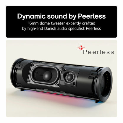 LG XBOOM Grab Portable Bluetooth Speaker will.i.am IP67 Waterproof 20W Black NEW