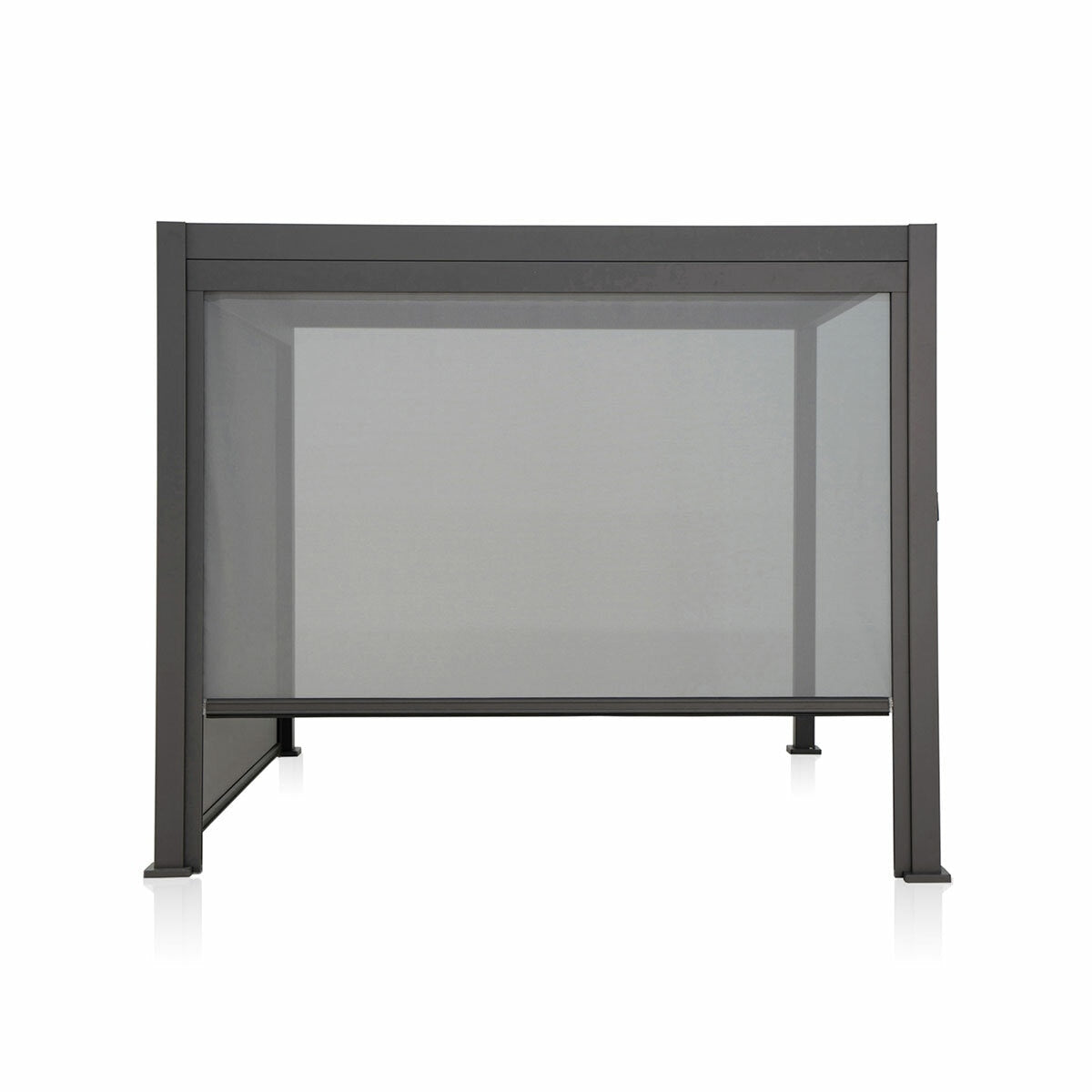 Mirador Pulldown Pergola Privacy Blind Black 280cm Waterproof Aluminium Screen