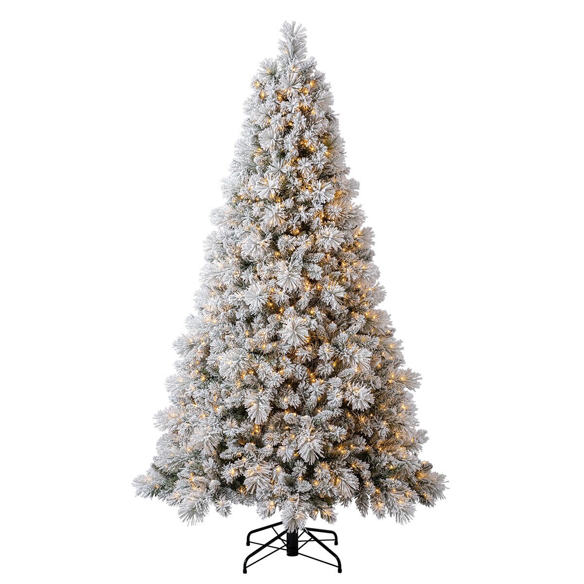 5ft Pre-Lit Glitter Flocked Artificial Christmas Tree 1150 LED Twinkle Light