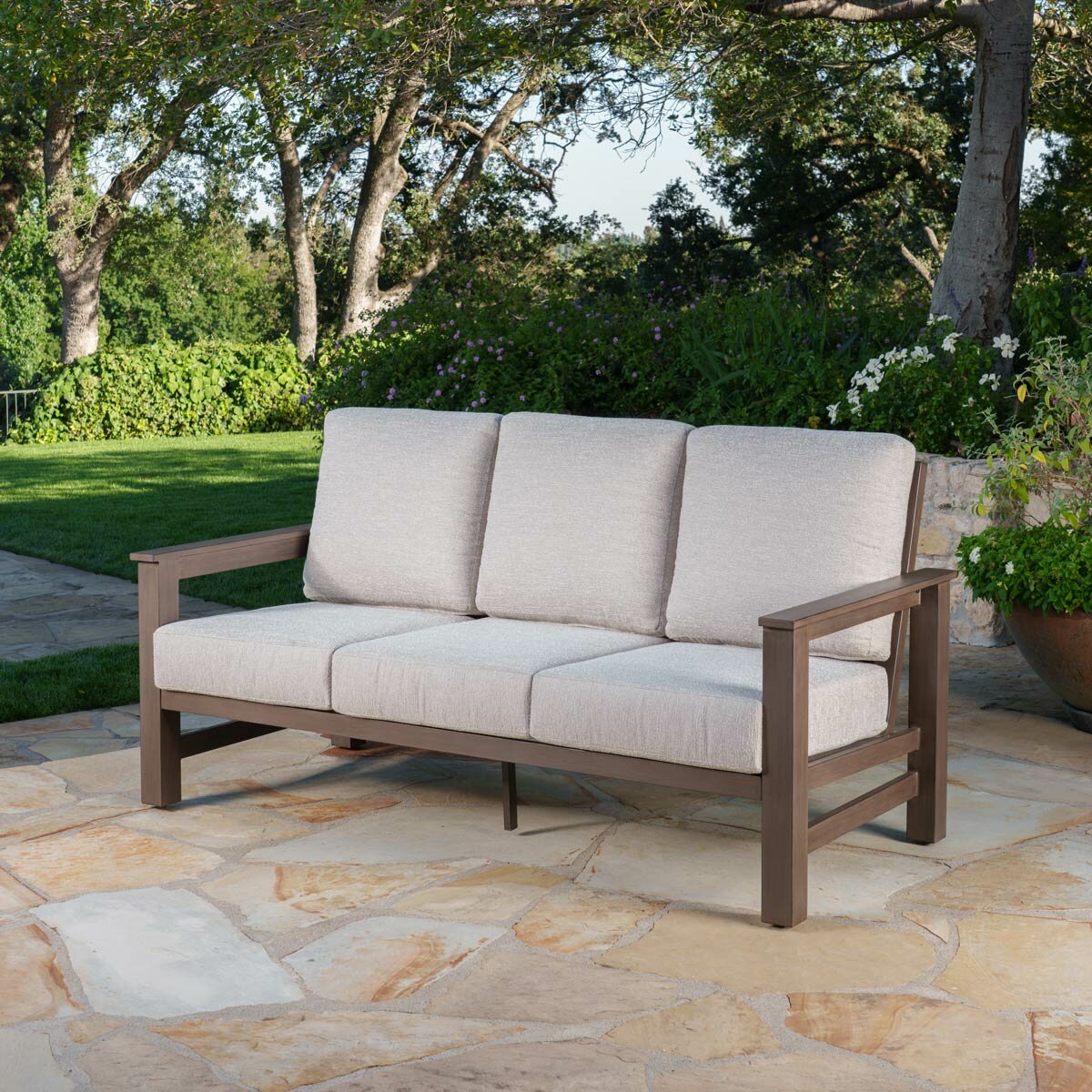 SunVilla Royce 4 Piece Deep Seating Garden Set Aluminium Sunbrella Beige