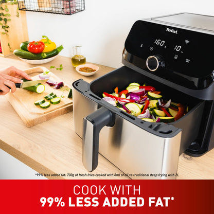 Tefal Easy Fry Mega Air Fryer EY855D40 7.5L 2020W 8 Presets Stainless Steel
