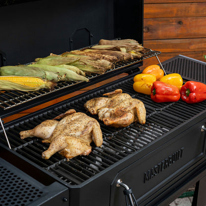 Masterbuilt 36" Charcoal BBQ Grill Wagon FY27 930in² Steel Barbecue Black