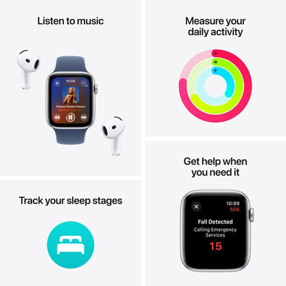 Apple Watch SE 2nd Gen GPS 40mm Midnight Aluminium Sport Band Smartwatch
