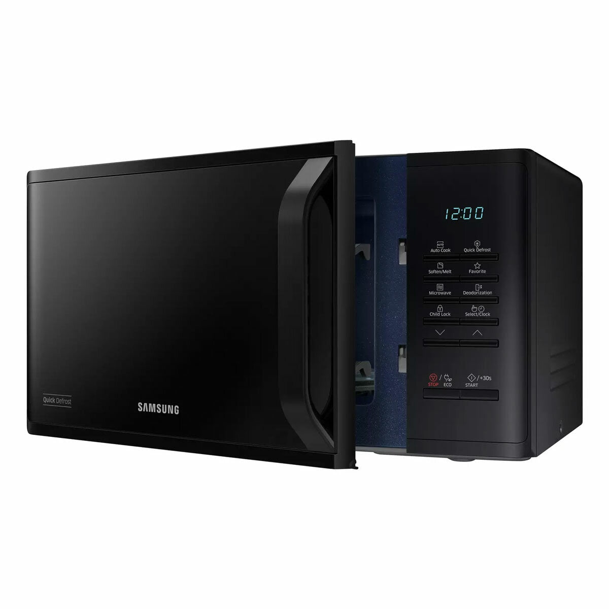 Samsung Solo Microwave MS23K3513AK 23L 800W Black 6 Power Levels Turntable
