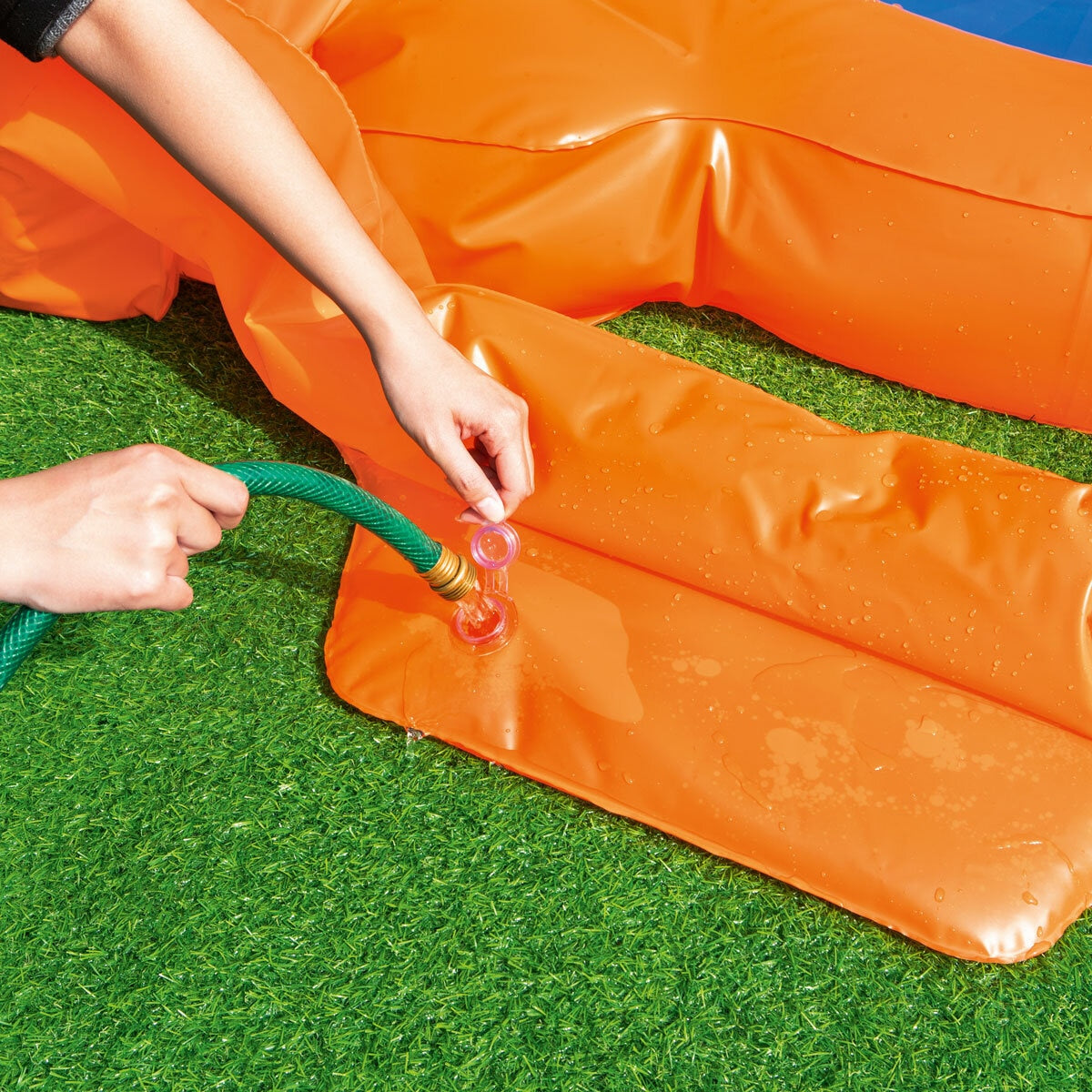 Bestway 2-in-1 Inflatable Dartboard Axe Throwing Kids Garden Game Orange