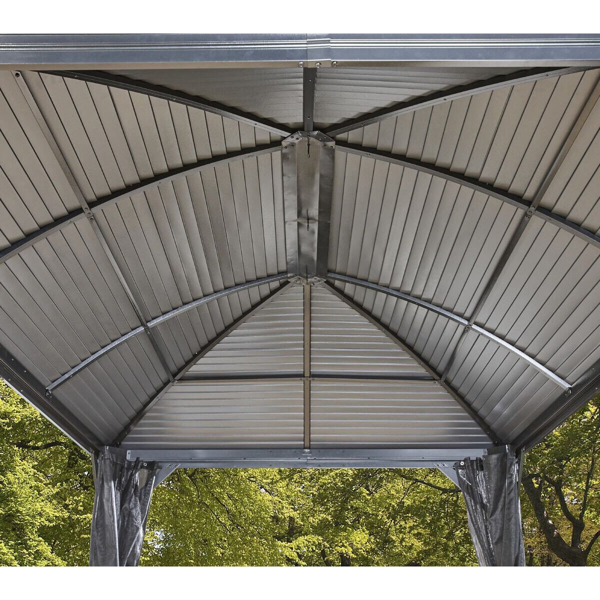 Sojag Moreno 10x16 Gazebo Aluminium Frame Galvanised Steel Roof Dark Grey