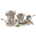 BergHOFF Ouro Gold 11 Piece Cookware Set Stainless Steel Induction Compatible