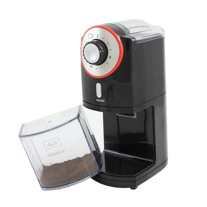 Melitta Molino Electric Burr Coffee Bean Grinder Black 17 Grind Settings 200g