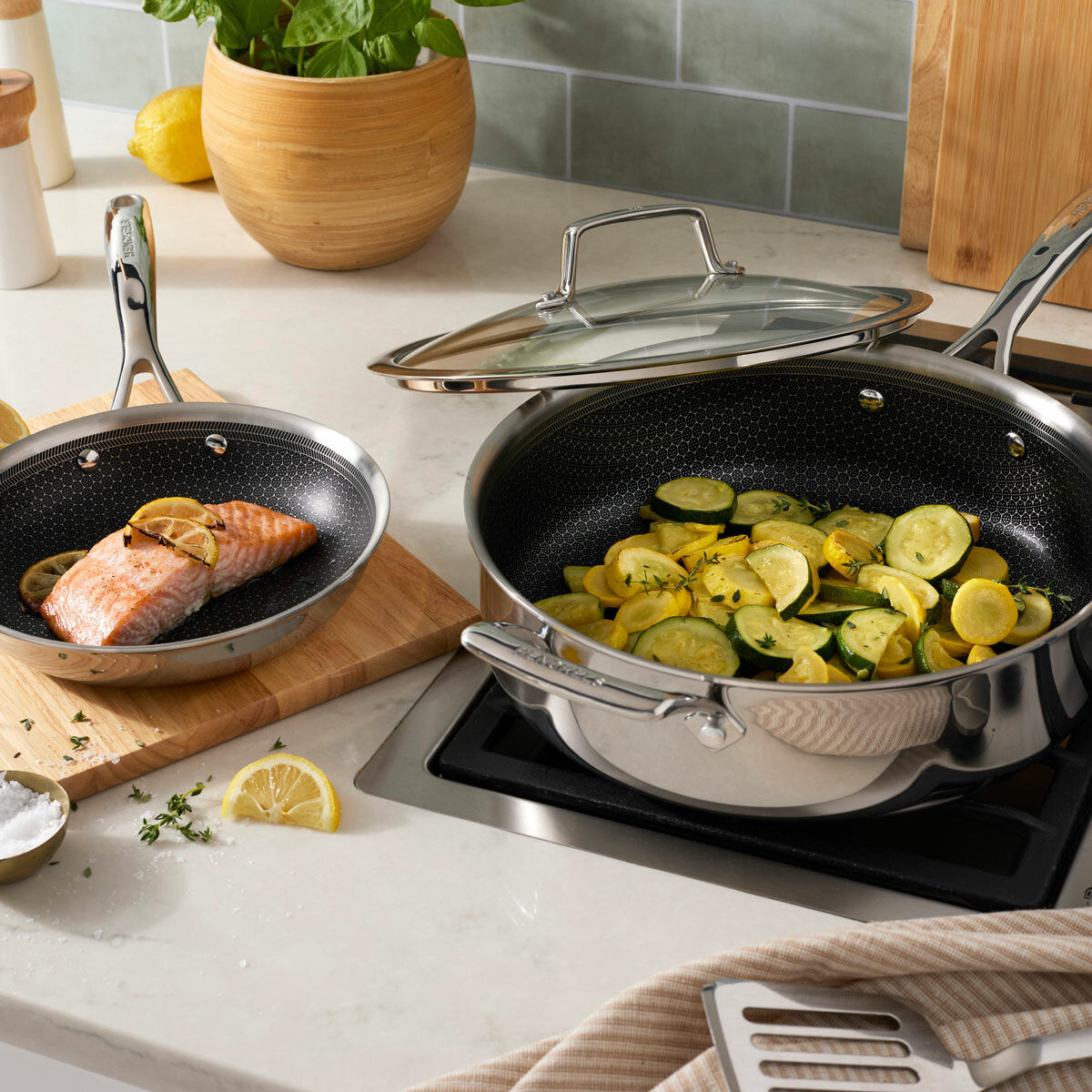 HENCKELS Paradigm Stainless Steel Cookware Set 9 Piece Tri-Ply Induction