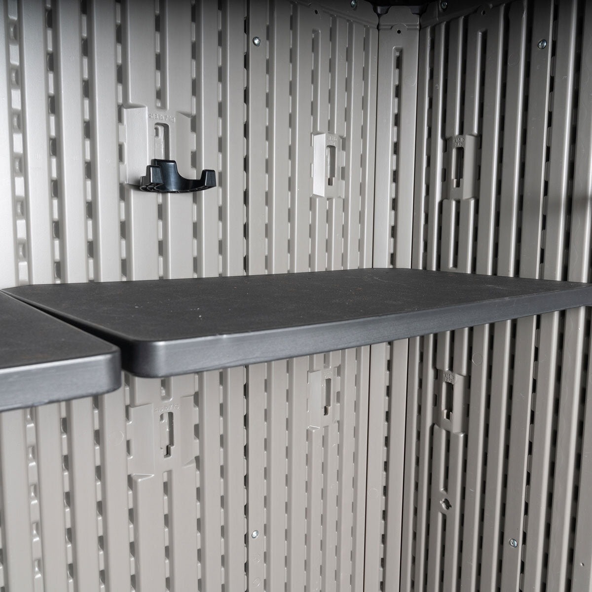 Lifetime 5x3 Outdoor Plastic Storage Shed 60375U 2060L Garden Shelves Grey