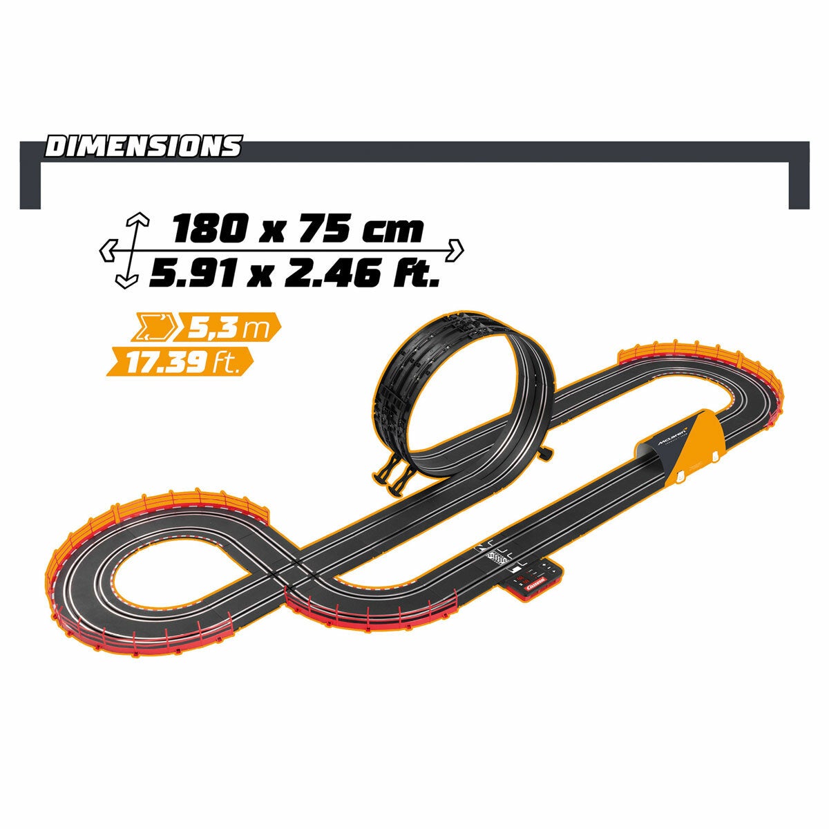 Carrera GO!!! McLaren F1 Racing Slot Car Track Set Kids Toy Speed Arena 6+