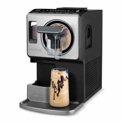 Gourmia GSI1020 Soft Serve Ice Cream Frozen Drink Maker Machine Silver Black