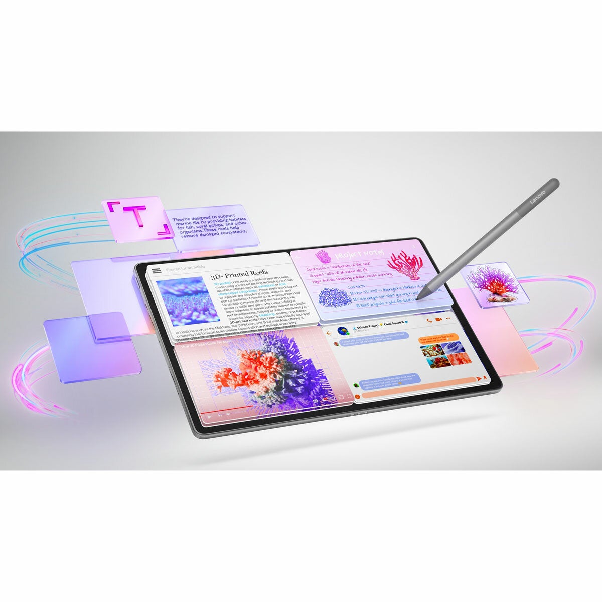 Lenovo Tab Plus 12.1" 2.5K Tablet 12GB 256GB Android 15 with Pen Keyboard