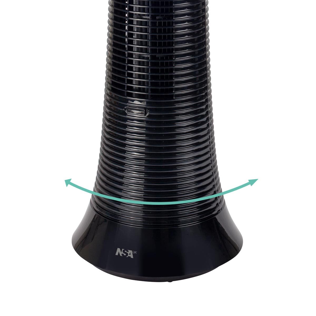 NSA Bladeless Column Tower Fan Remote Control 32 Speed Black 111cm Oscillating
