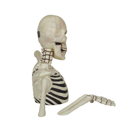 Halloween 5ft Giant Ground Breaking Skeleton LED Light Sound Motion Activated