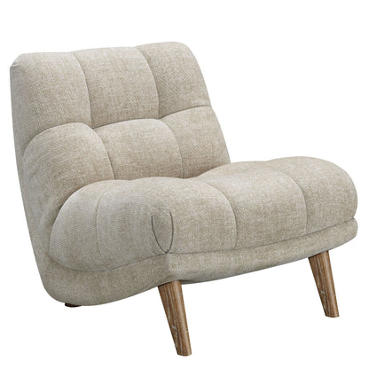 Winslow Beige Fabric Accent Chair Hardwood Legs Living Room Prospera Home