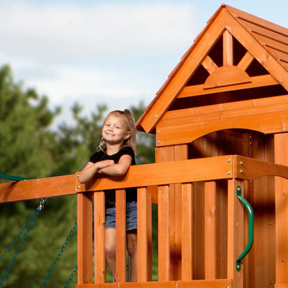 Backyard Discovery Atlantis Swingset Playcentre (3-10 Years), 150 kg, Brown