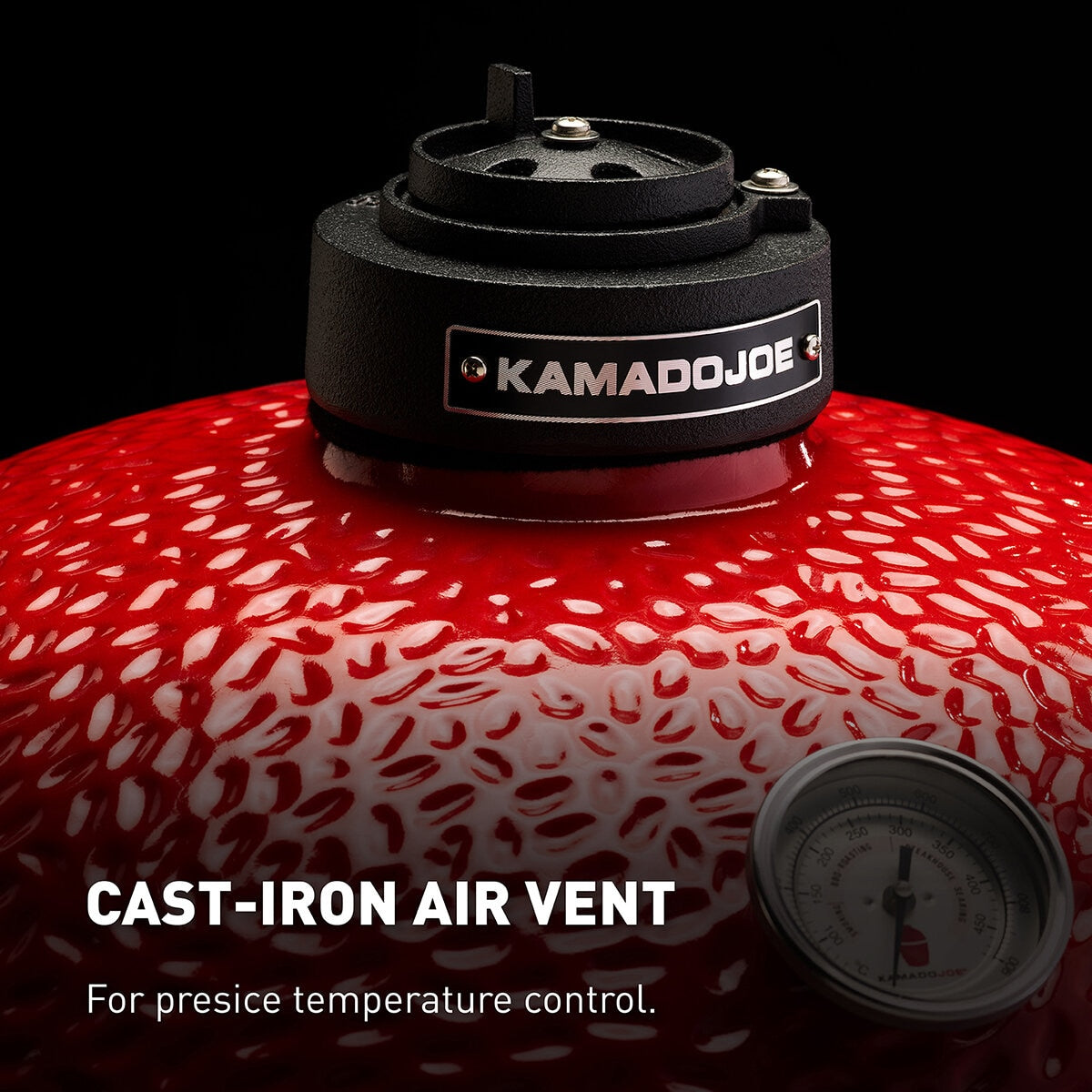 Kamado Joe Junior 13.5" Ceramic Charcoal BBQ Barbecue Grill Red With Cover
