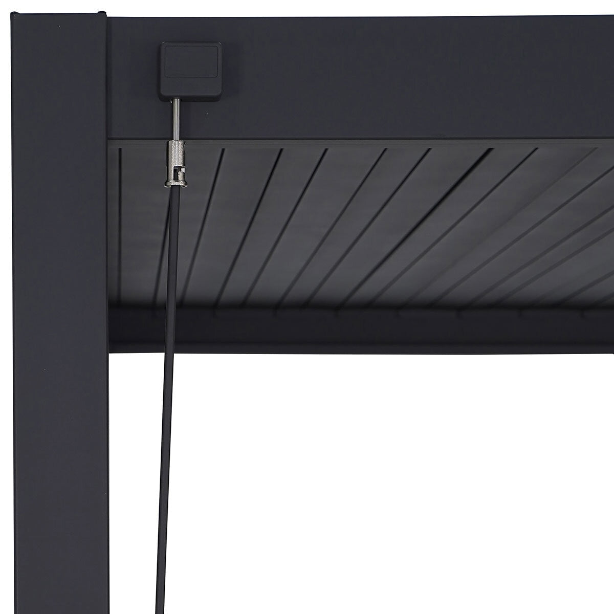 Mirador Louvered Aluminium Pergola 10x20ft 3x6m Anthracite Adjustable Louvres