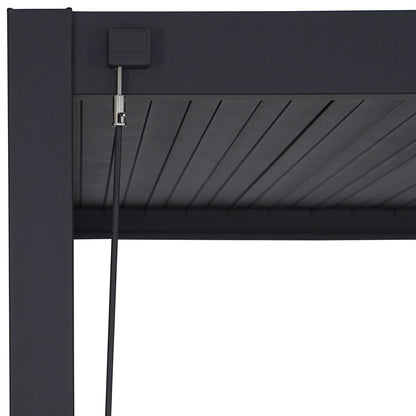 Mirador Louvered Aluminium Pergola 10x20ft 3x6m Anthracite Adjustable Louvres