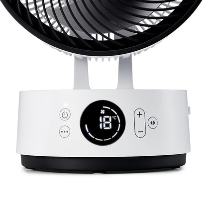 Meaco Sefte 8" Rechargeable Desktop Air Circulator Fan Cordless 12 Speed White