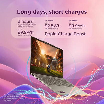 Lenovo IdeaPad Slim 5 16" OLED Laptop AMD Ryzen AI 7 16GB 512GB SSD Grey WiFi 7