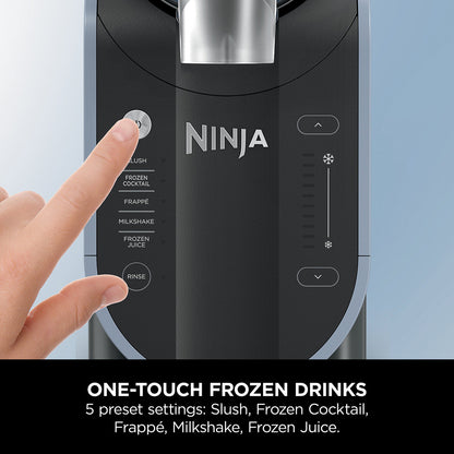 Ninja Slushi Frozen Drink Maker Slush Machine FS301UK 2.5L Blue Black 11kg
