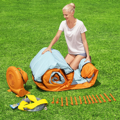 H2OGO! Tidal Tower Mega Inflatable Water Park Slide Sprinkler Black 265cm