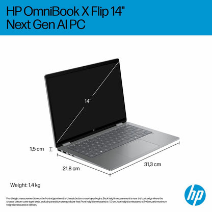 HP Omnibook X 14-fm0005na 2-in-1 Laptop Core Ultra 5 16GB 512GB SSD Grey