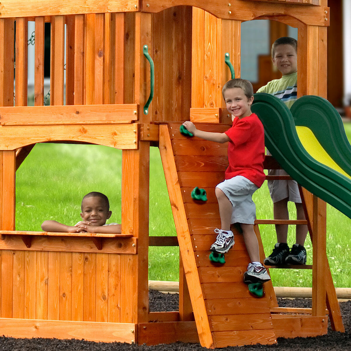 Backyard Discovery Atlantis Swingset Playcentre (3-10 Years), 150 kg, Brown