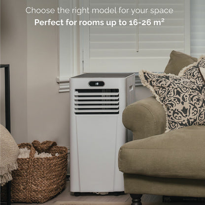 MeacoCool MC9000CHRPRO 9000 BTU Portable Air Conditioner Heater WiFi White