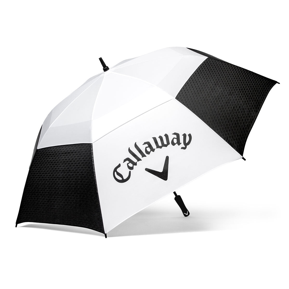 Callaway 62" Vented Golf Umbrella Auto Open UPF50+ Fiberglass Blue White 2 Pack