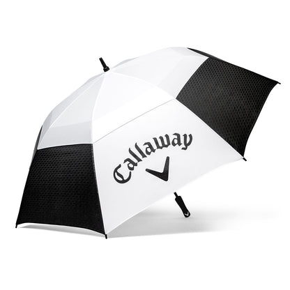 Callaway 62" Vented Golf Umbrella Auto Open UPF50+ Fiberglass Blue White 2 Pack