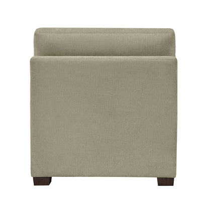 Thomasville Tisdale Modular Armless Chair Beige Fabric Pocket Coil Sofa Seat