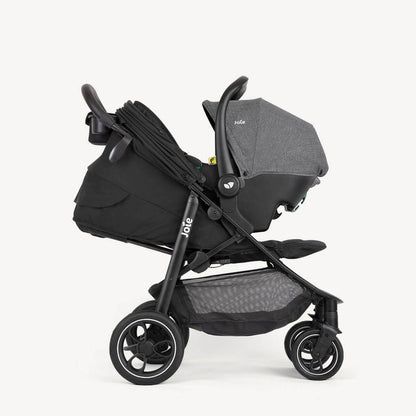 Joie Litetrax Pro 3-in-1 Compact Stroller Pushchair Black Flat Recline Buggy