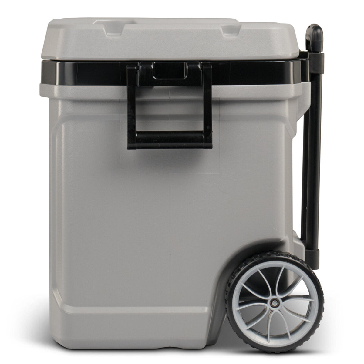 Igloo MaxCold Ultra 62QT Wheeled Roller Cooler Box 5 Day Ice Grey 90 Cans
