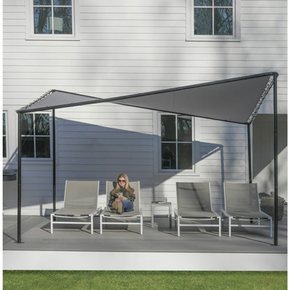 Sojag Del Ray 12x12ft Garden Gazebo Grey Steel UV Water Resistant Canopy