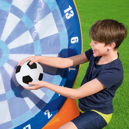 Bestway 2-in-1 Inflatable Dartboard Axe Throwing Kids Garden Game Orange