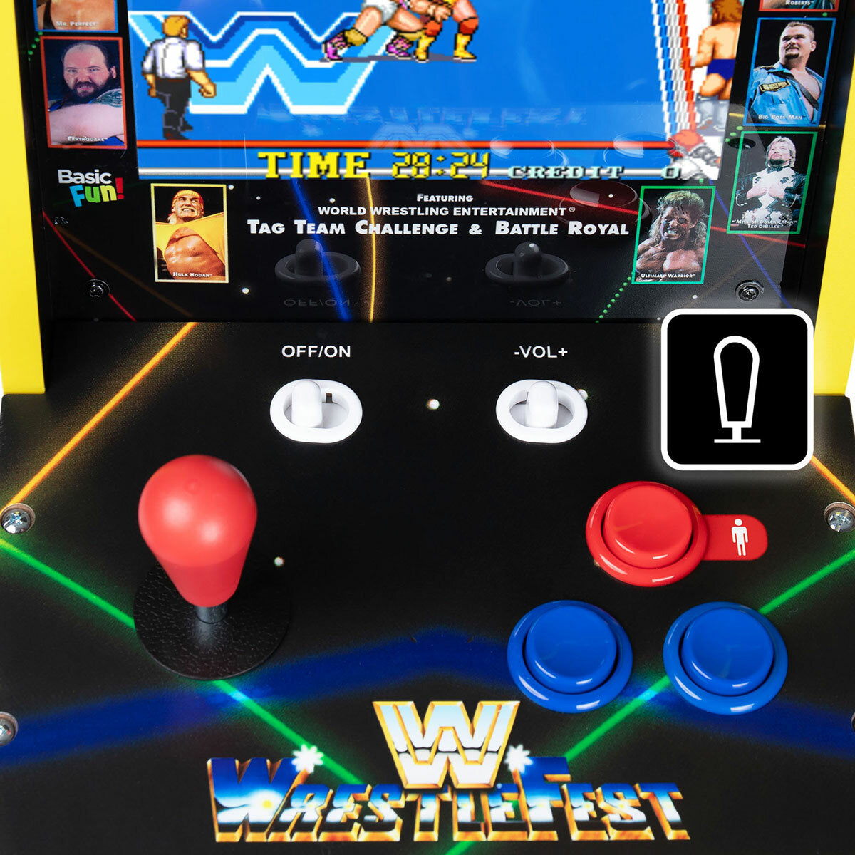 Arcade Classics WWE Wrestlefest Countercade Machine 8" LCD Retro Gaming