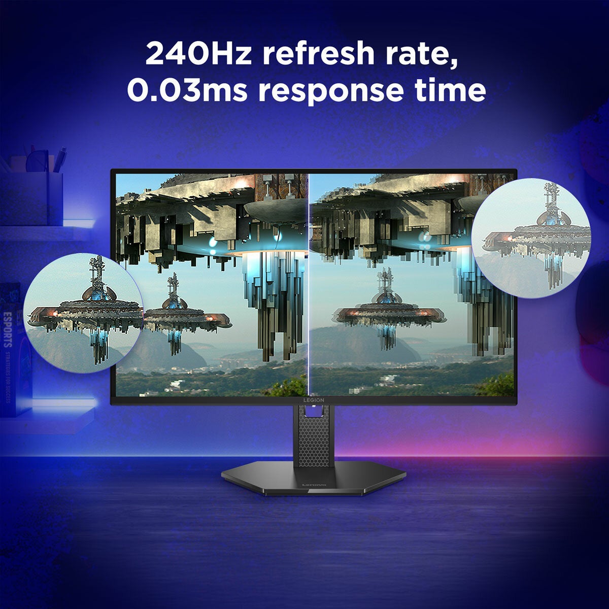 Lenovo Legion 27Q-10 QD-OLED Gaming Monitor 27" 240Hz QHD 2560x1440 Black