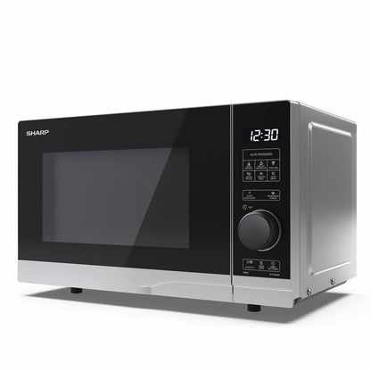 Sharp YC-PS204AU Solo Microwave Oven 700W 20 Litre Digital Silver 10 Levels