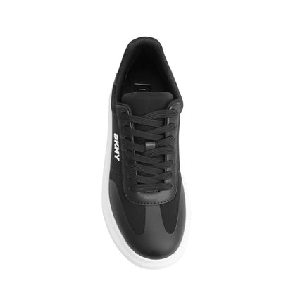 DKNY Ladies Mac Lace Up Trainer Sneaker Casual Sports Shoes Black White uk 4.5/5