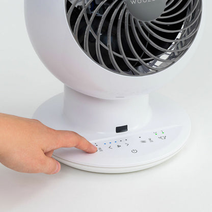 Woozoo IRIS Air Circulator Desk Fan 5 Speed Remote White Oscillating 38W