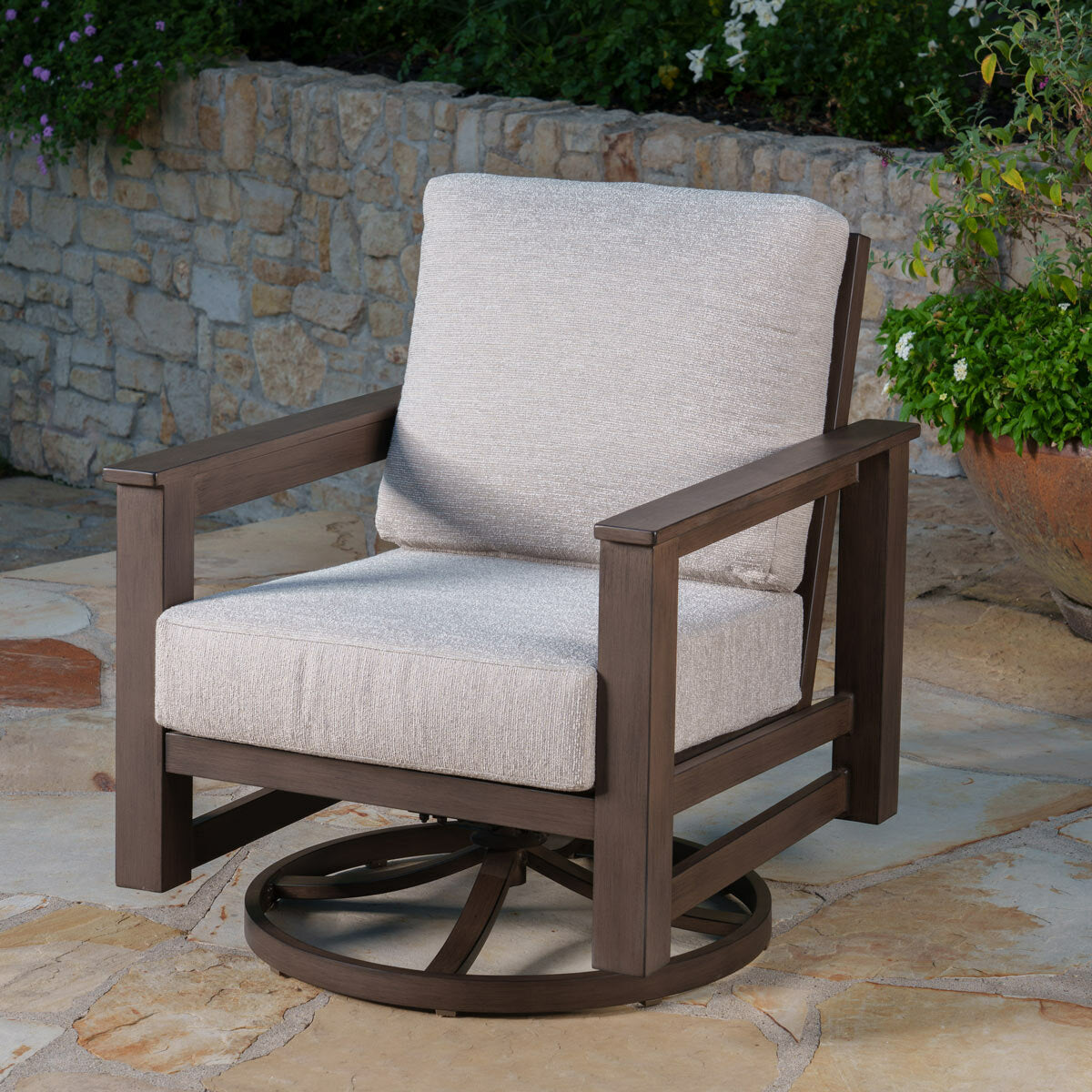 SunVilla Royce 4 Piece Deep Seating Garden Set Aluminium Sunbrella Beige